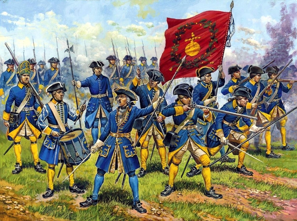 Swedish infantry, artist impression